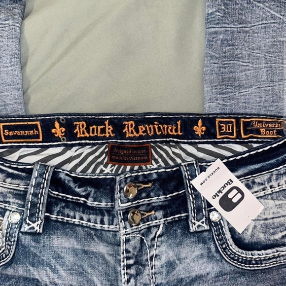 NWT Rock Revival Women's Savannah Jeans, 30 - Picture 6 of 9